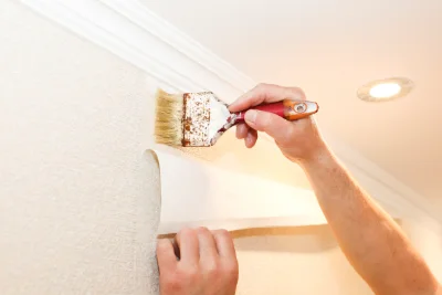 Pose de papier peint à Fontrabiouse — revêtements muraux et toiles de verre